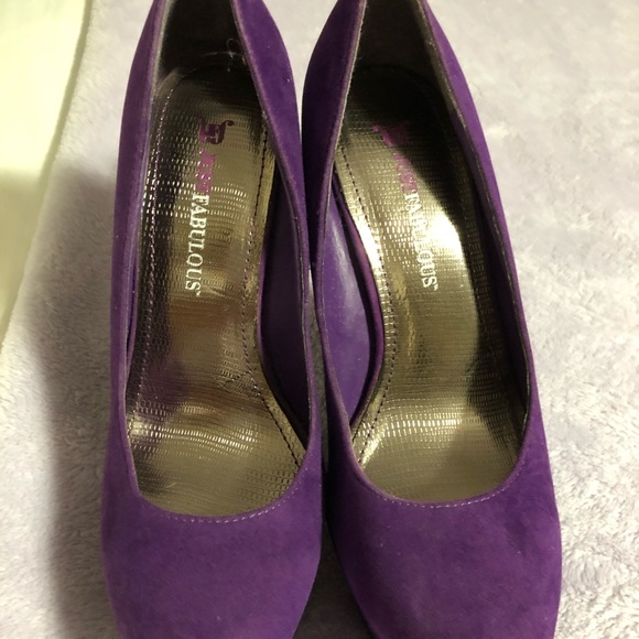 Purple heels 4 inch - Picture 3 of 4